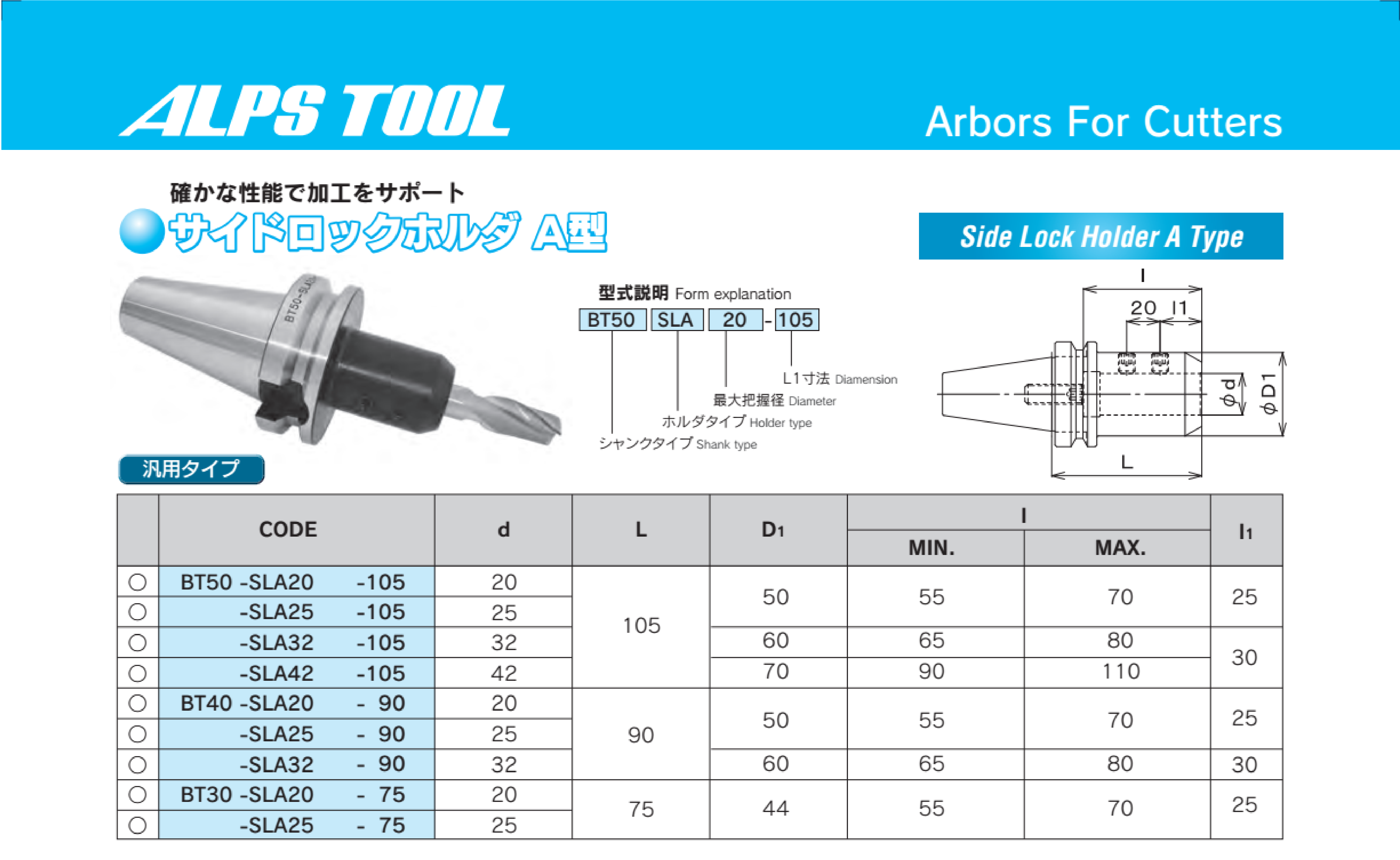 Đầu Kẹp Side Lock BT30BT40BT50 Loại A ALPS TOOL